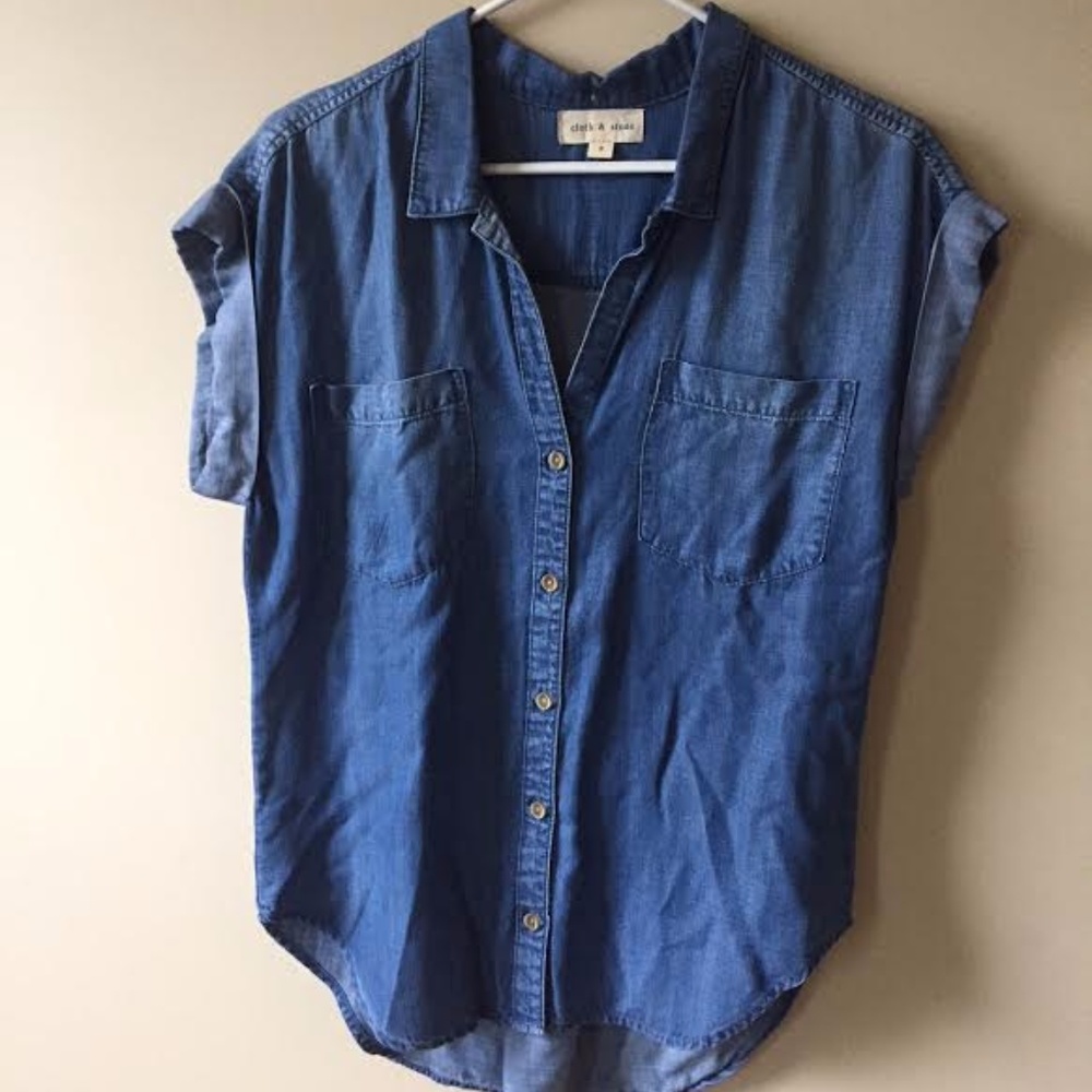 Anthropologie Cloth & Stone Chambray Shirt